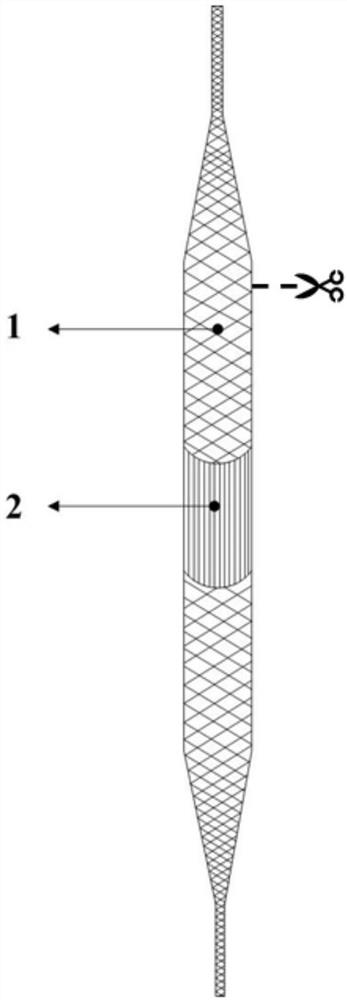 A bionic fully formed three-phase artificial ligament and its preparation method