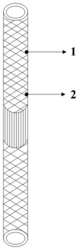 A bionic fully formed three-phase artificial ligament and its preparation method