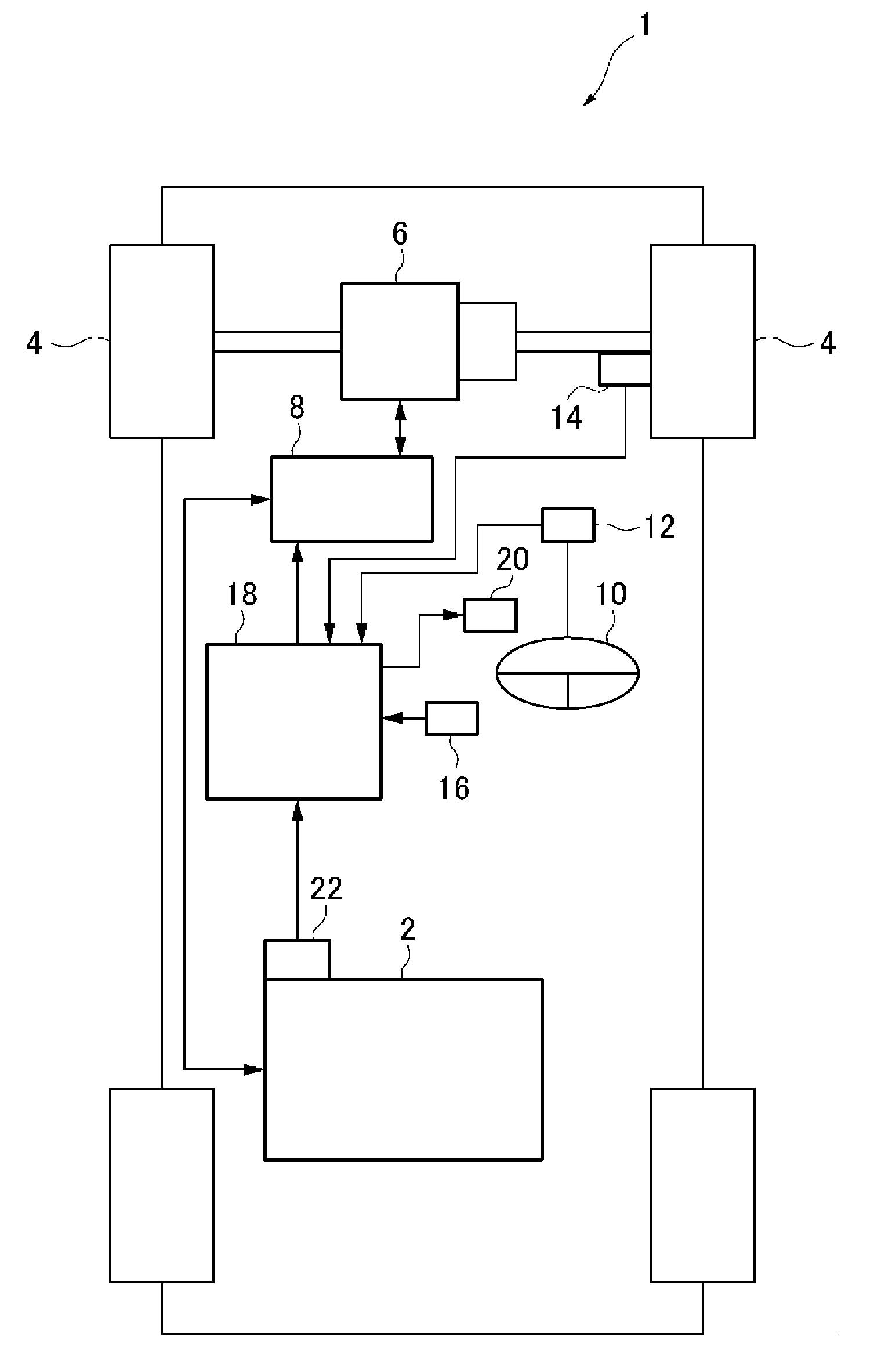 Movement control device for vehicle