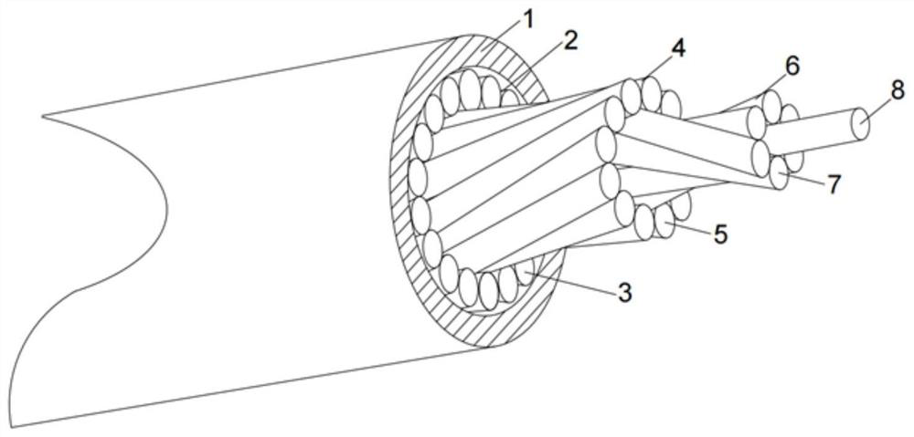 Rare earth La reinforced aluminum matrix composite wire and manufacturing method thereof