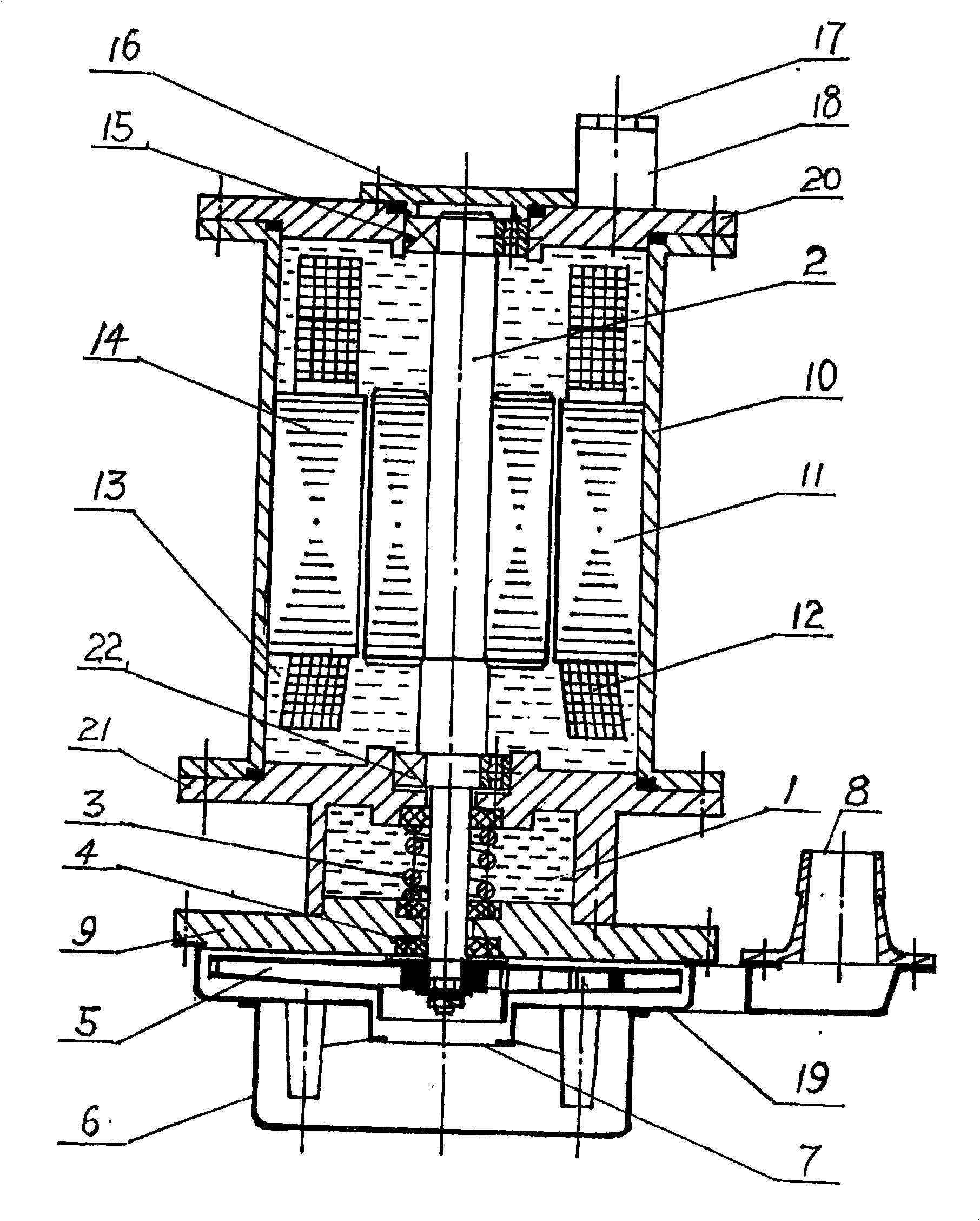 Oil immersion type water proof diving pump