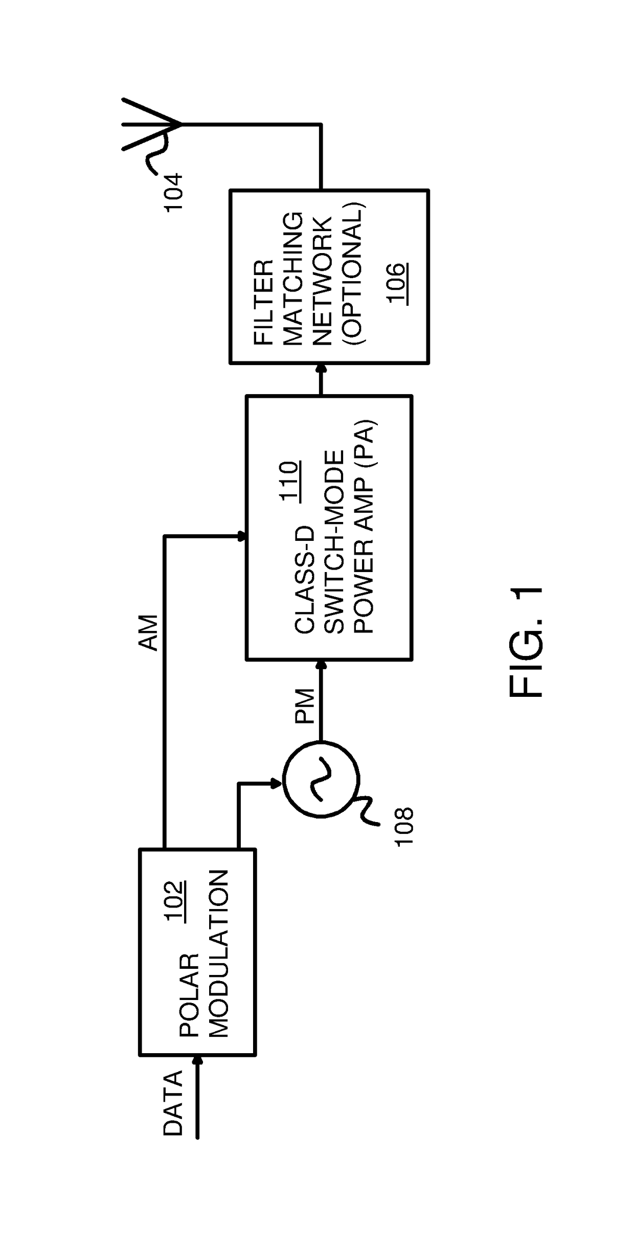 Harmonics suppression circuit for a switch-mode power amplifier