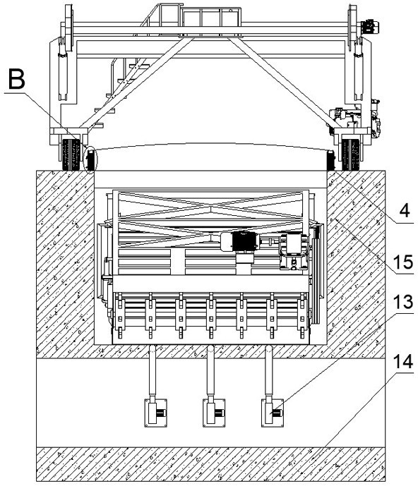 Continuous laminating type aerobic fermentation system and using method thereof