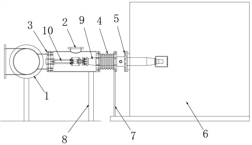 Device for connecting GIS and transformer