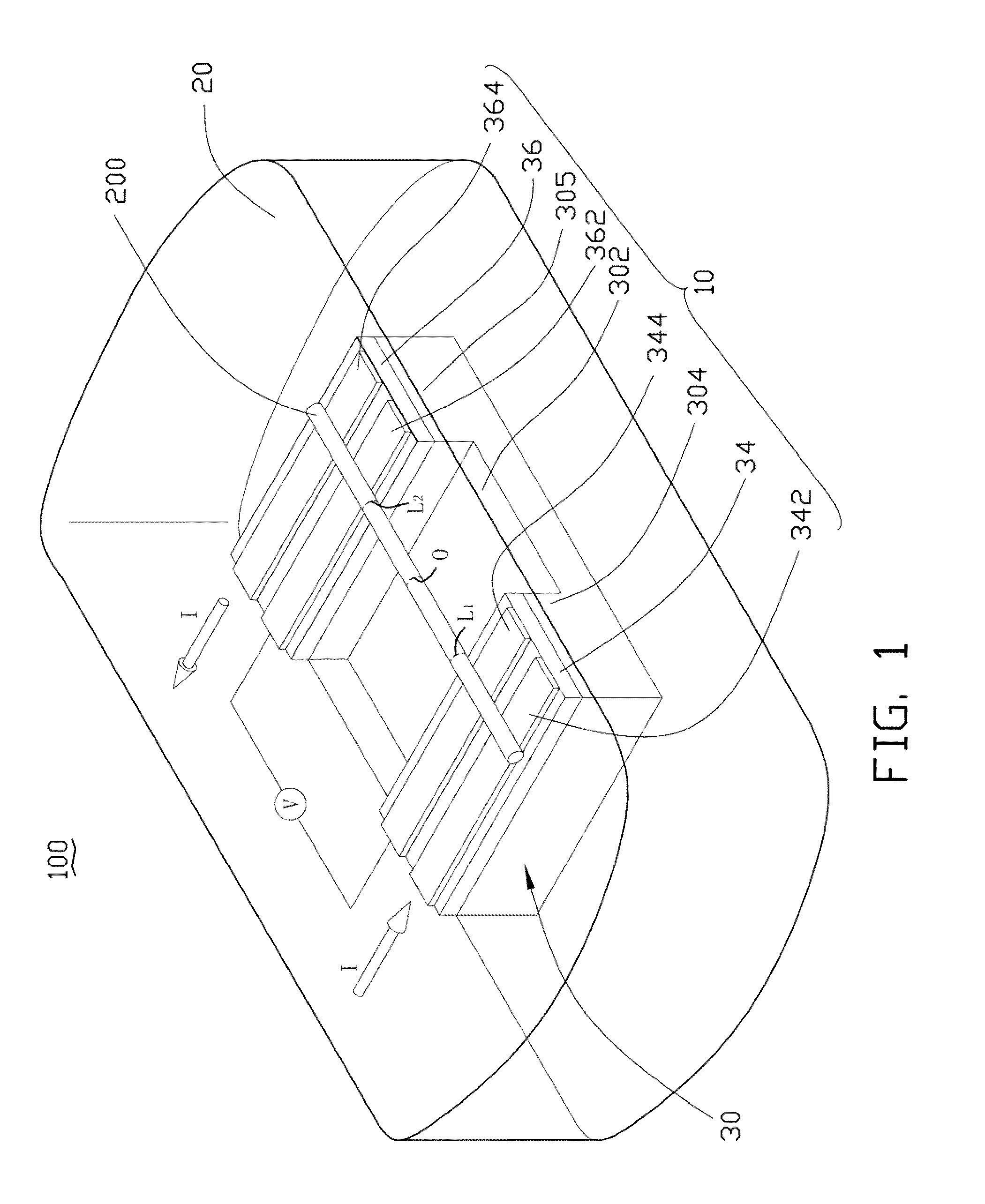 Method for measuring thermal conductivity of one-dimensional material