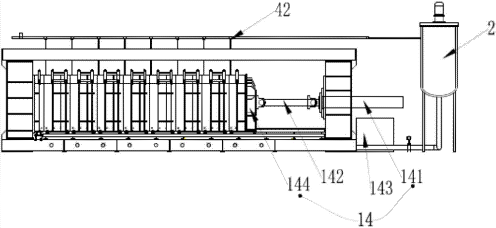 High-pressure grouting forming device for ceramic sanitary ware