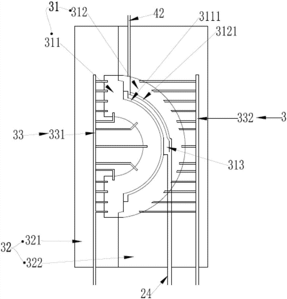 High-pressure grouting forming device for ceramic sanitary ware