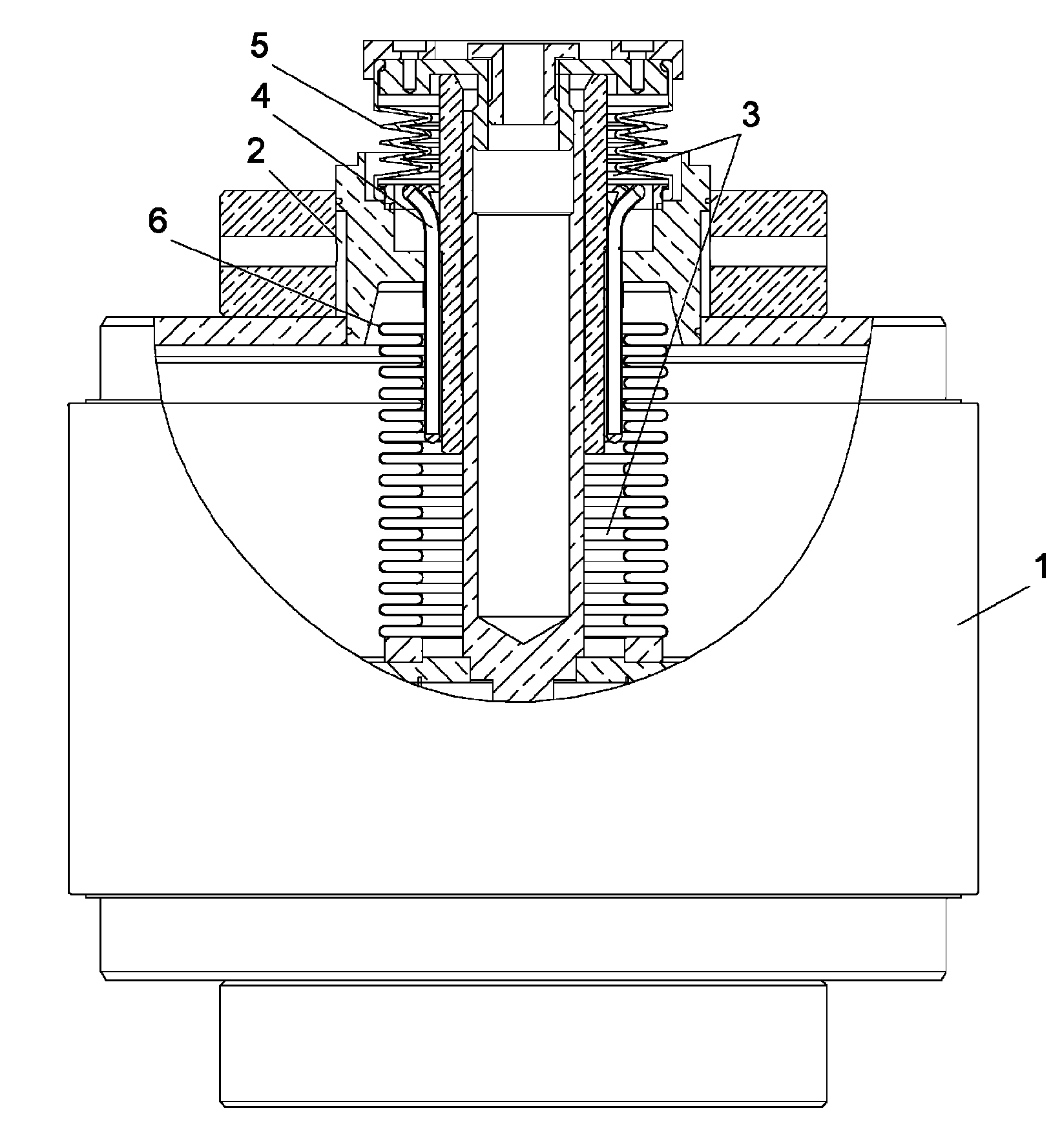 Cooling system for a variable vacuum capacitor