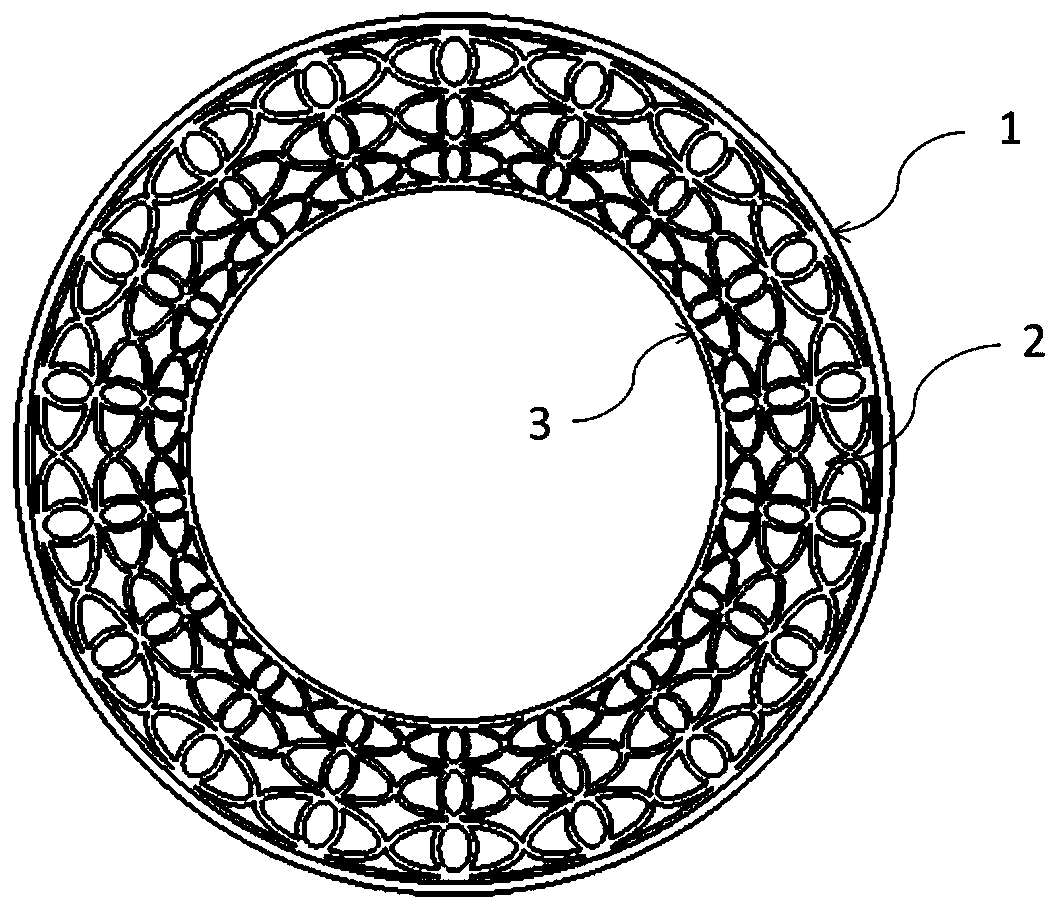 Non-pneumatic tire of elliptical overall bearing body structure