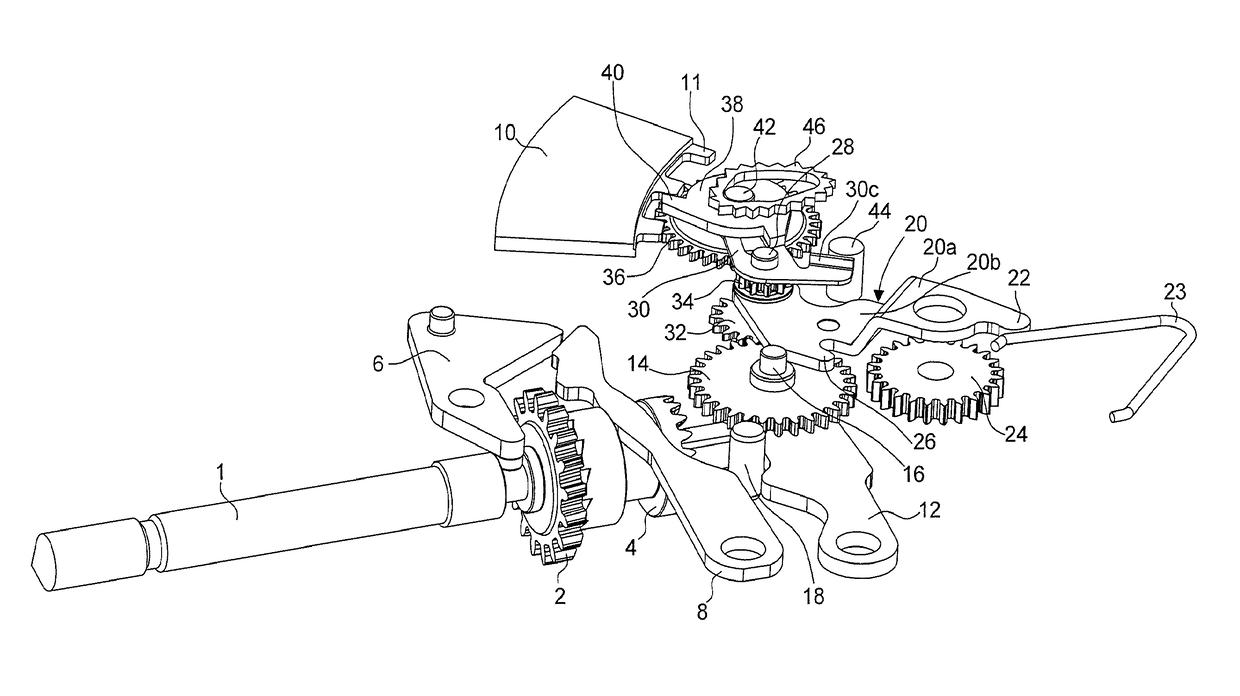 Timepiece movement comprising a date correction mechanism