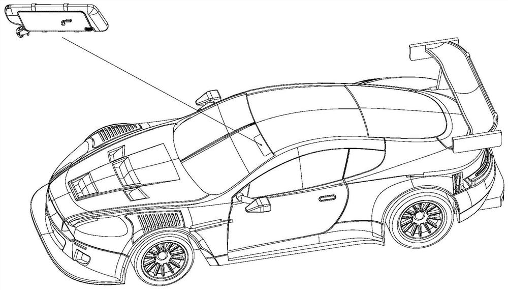 Vehicle-mounted earphone and magnetic sleeve assembly thereof