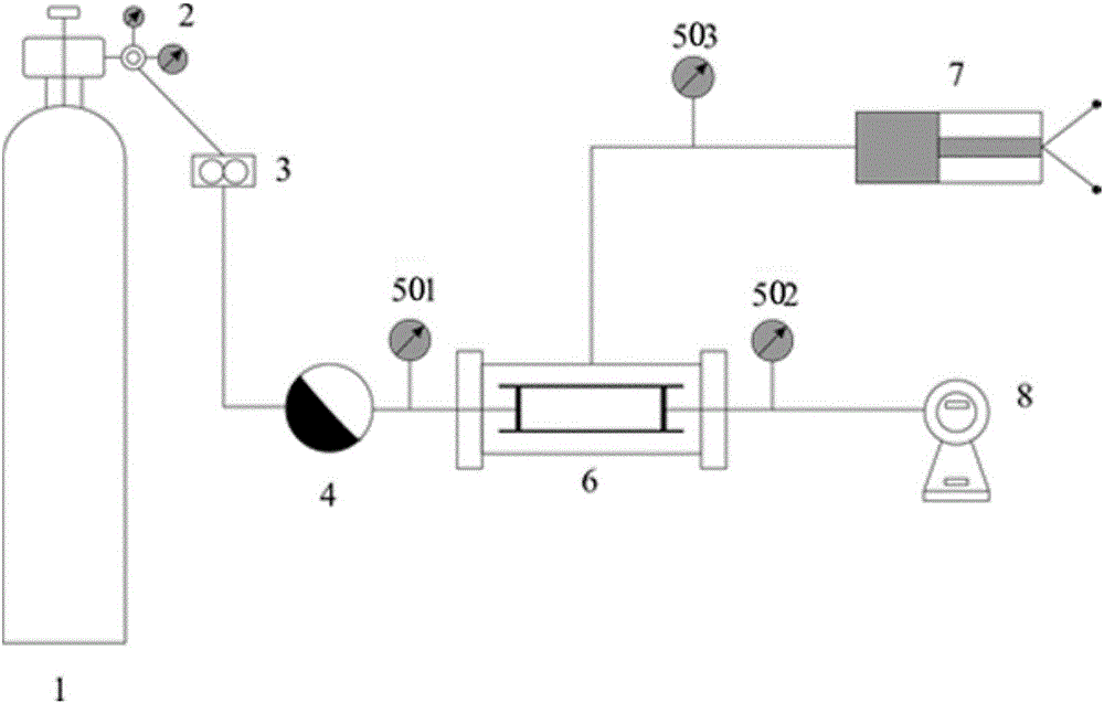 Method used for studying tight sandstone pore-throat structure dynamic change