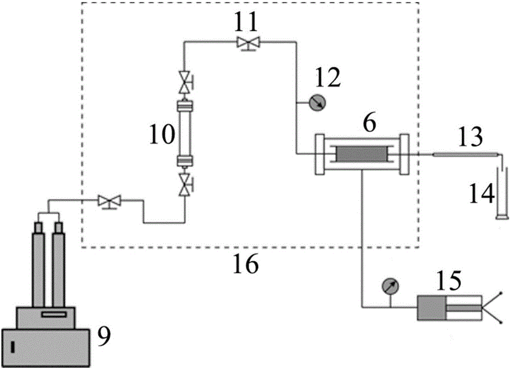 Method used for studying tight sandstone pore-throat structure dynamic change