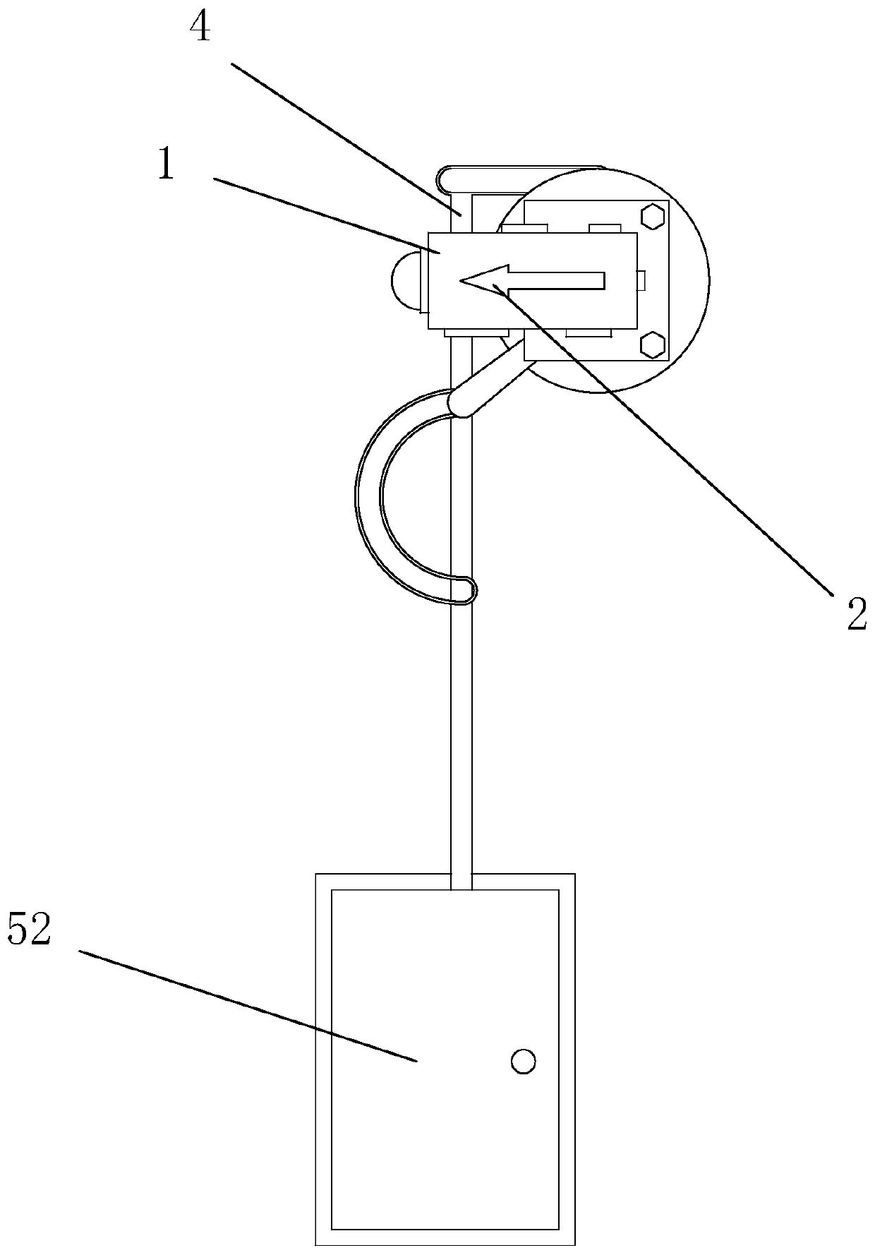 A kind of emergency light with convenient rotation angle