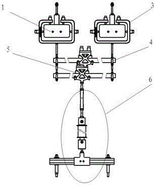 Low-damping suspension hanging type deployment test device