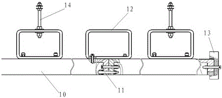 Low-damping suspension hanging type deployment test device