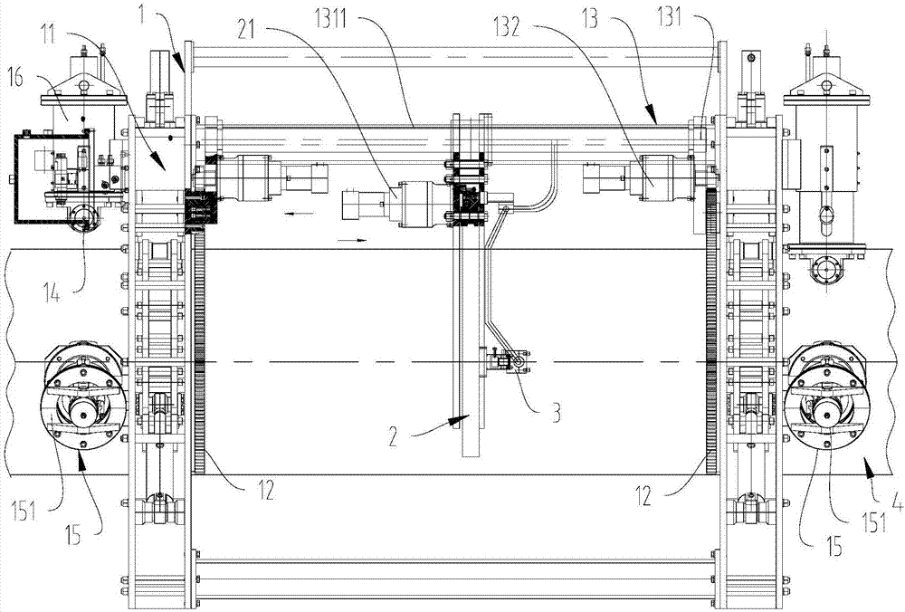 Submarine pipe coating clearing device