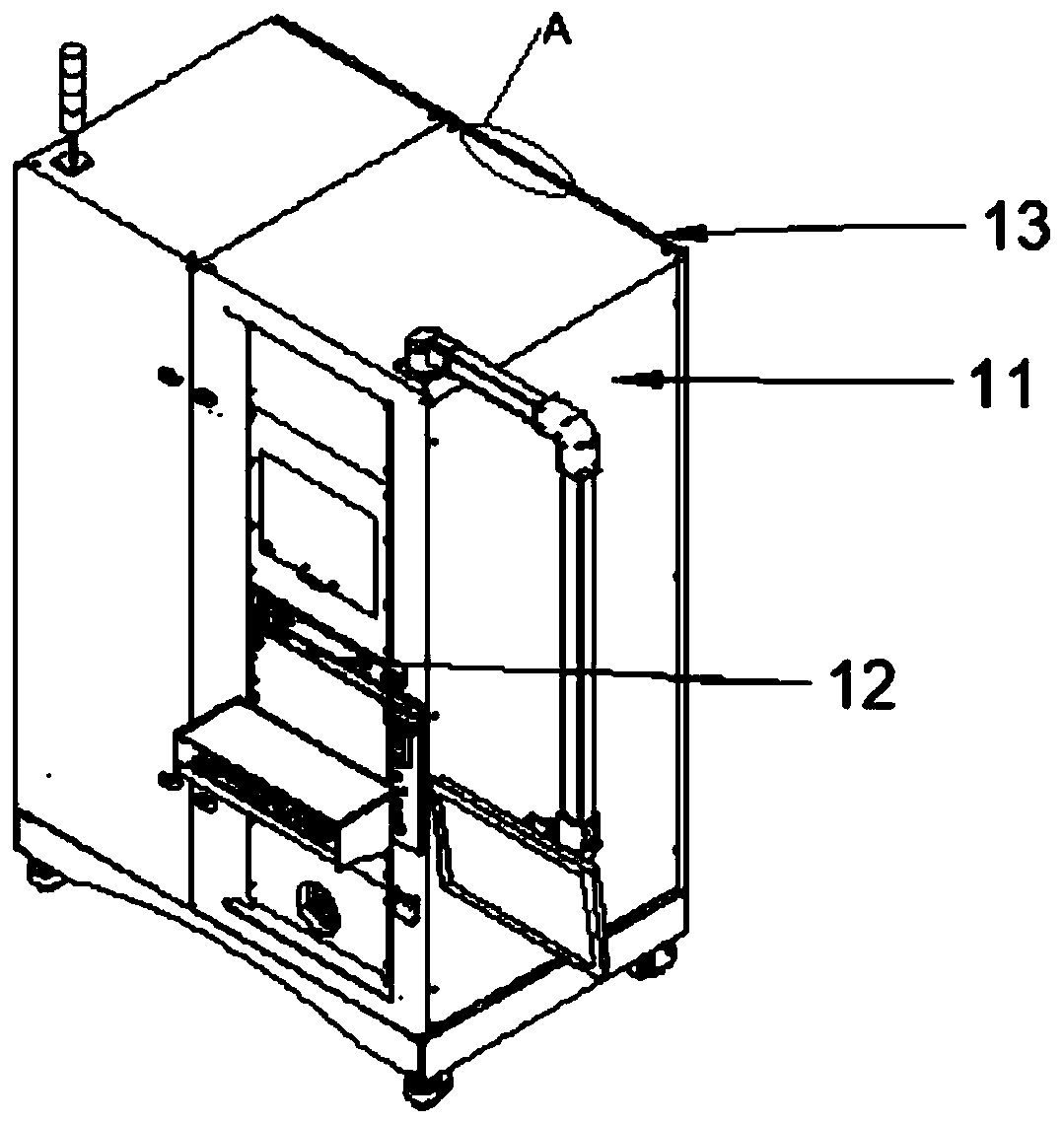 Semiconductor device test fixture and test box body