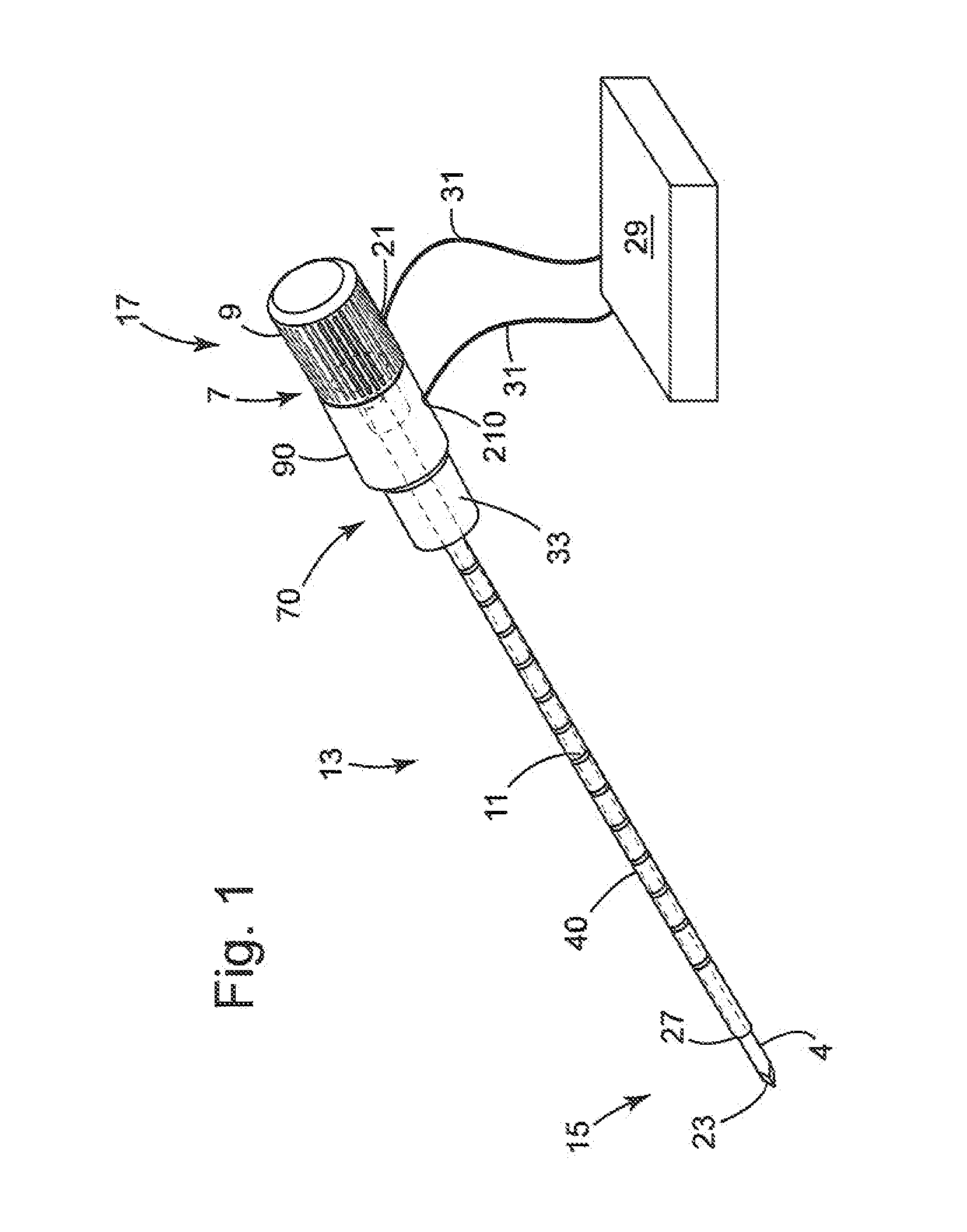 Coaxial dual function probe and method of use