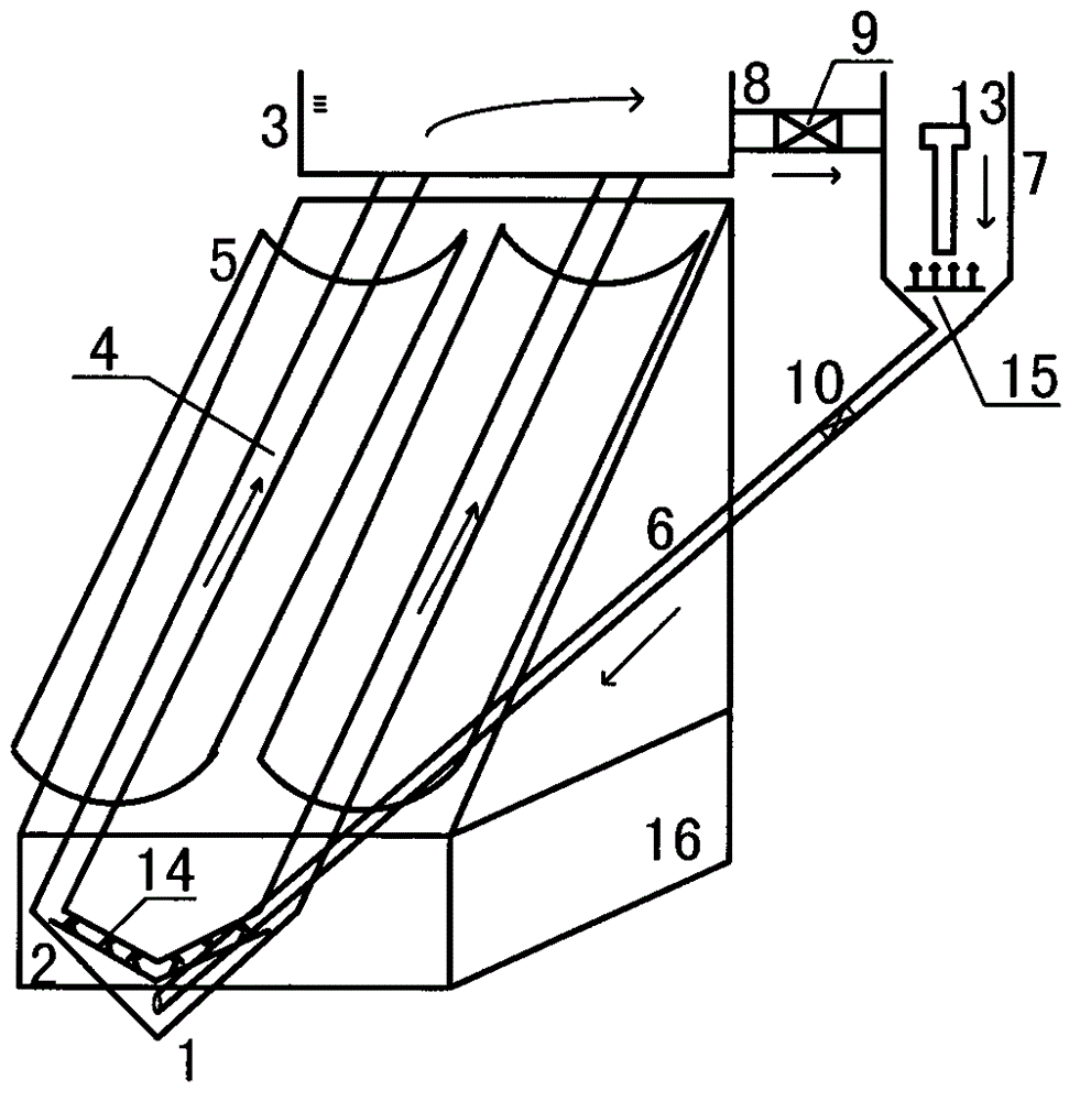 Solar catalytic oxidation-membrane separation three-phase fluidized bed circulation reaction device