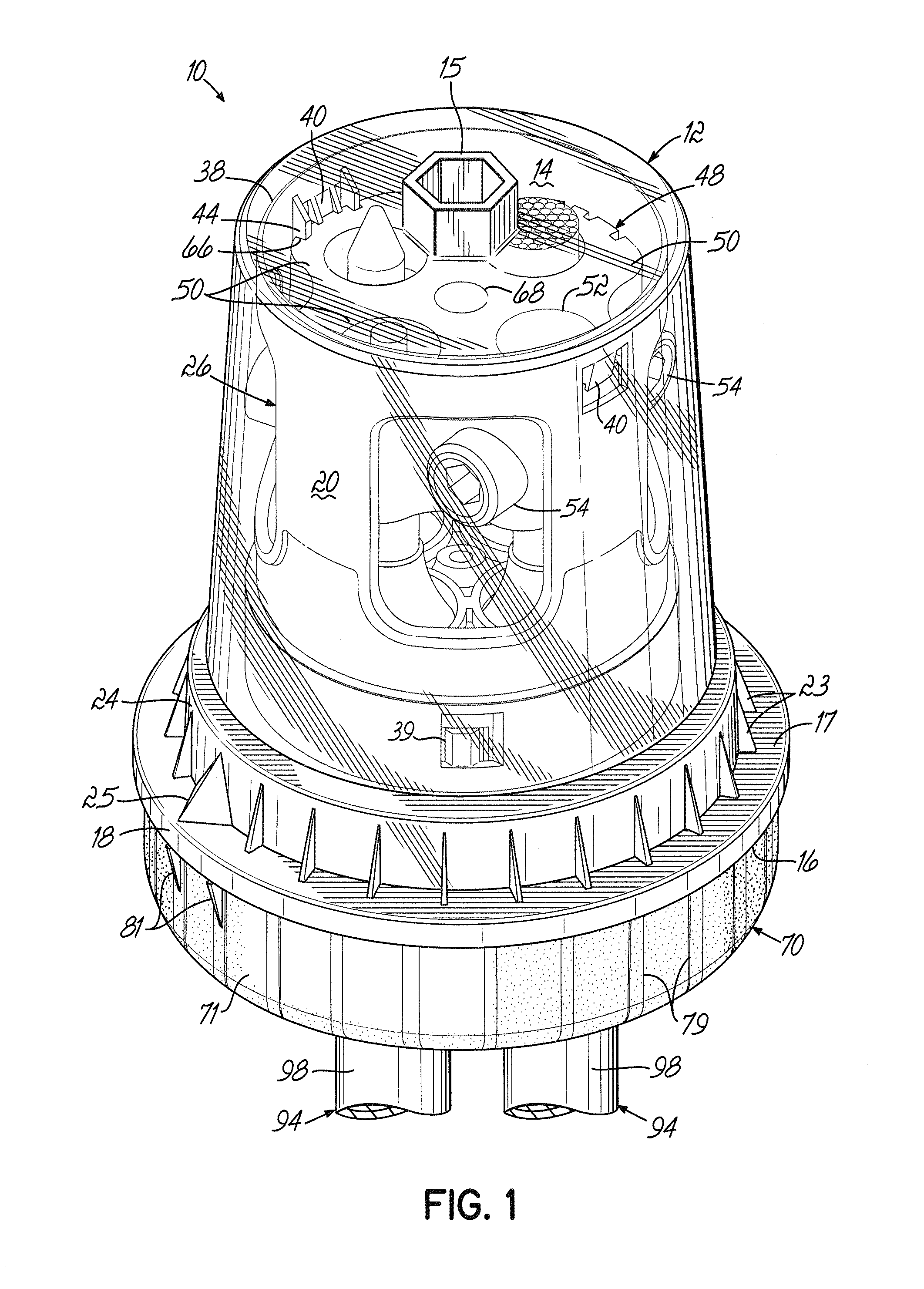 Submersible electrical connector