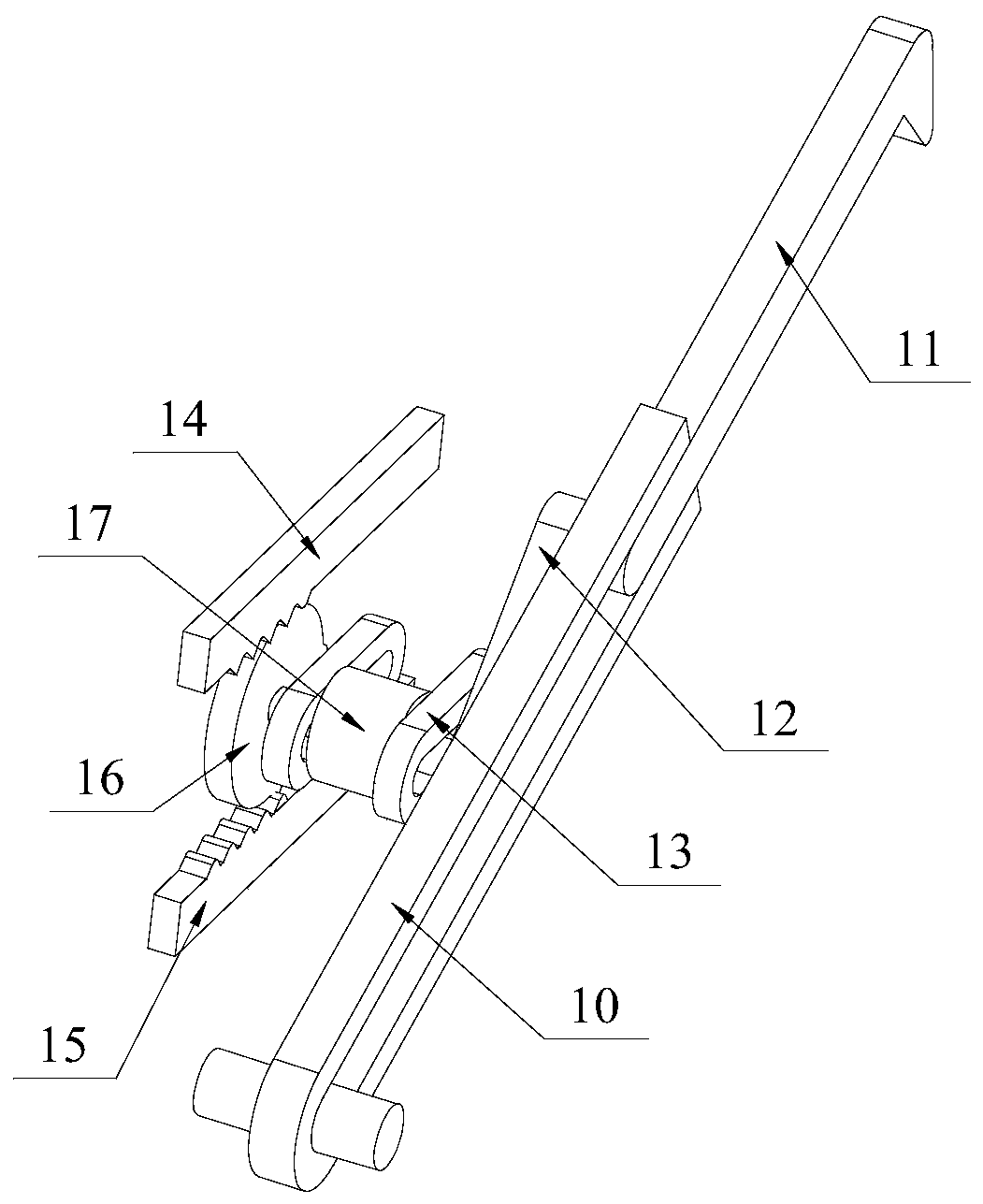 An intermittent conveying device