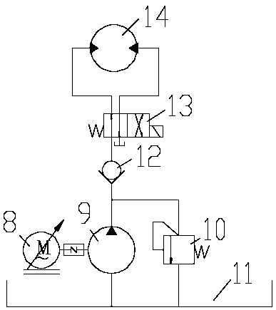 A hydraulic pipe joint vibration test device