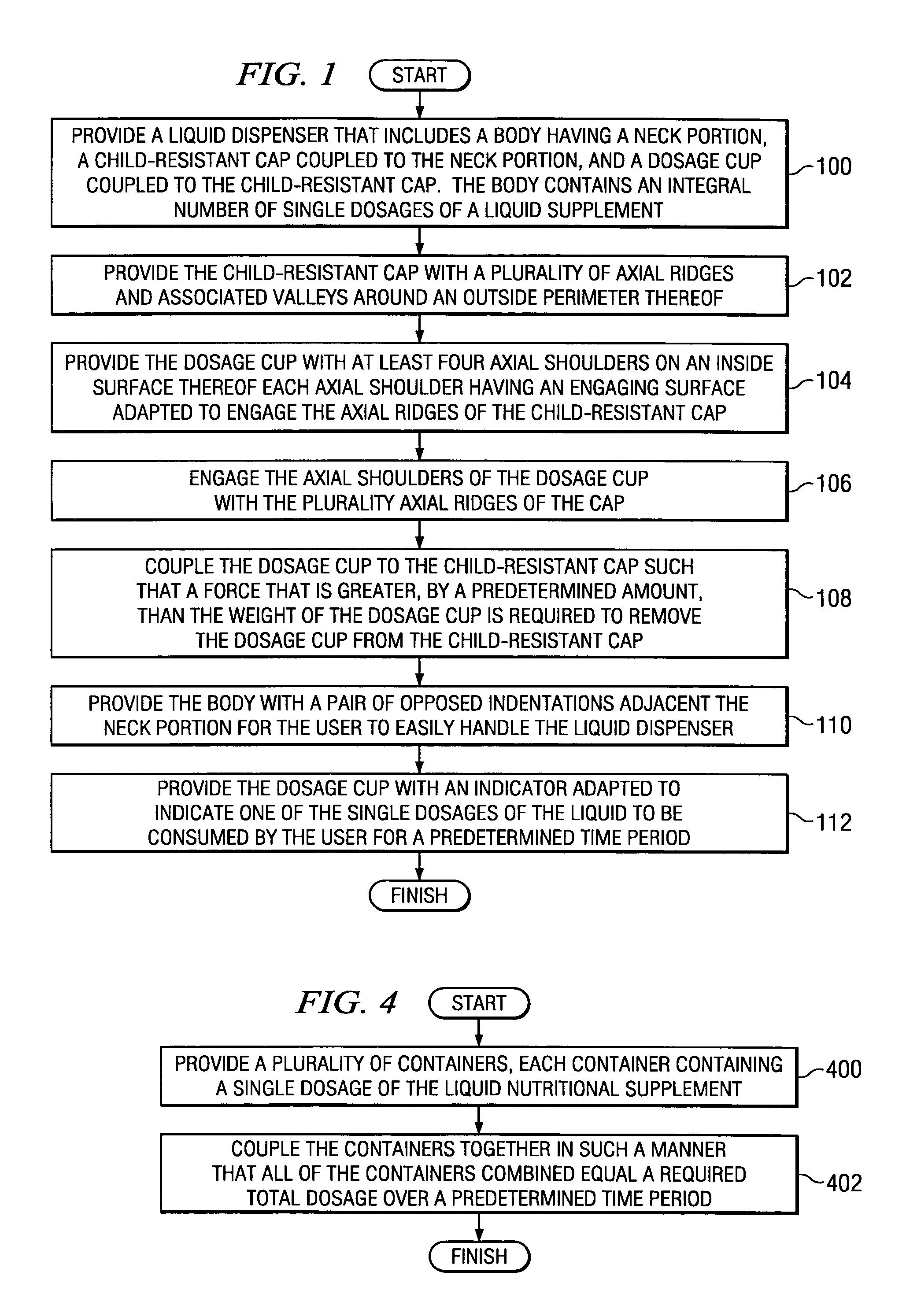 Method and apparatus for metering liquid nutritional supplements