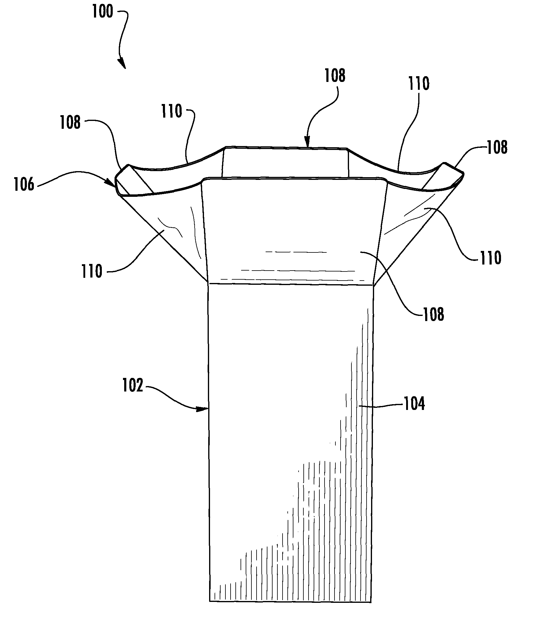 Leaf bag funnel