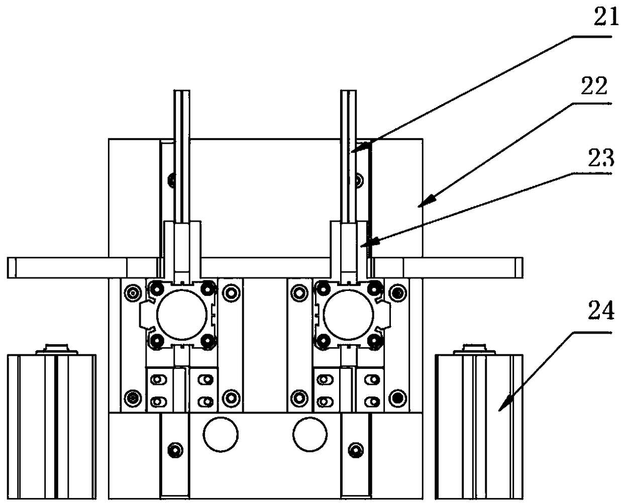 Motor coil paper inserting machine