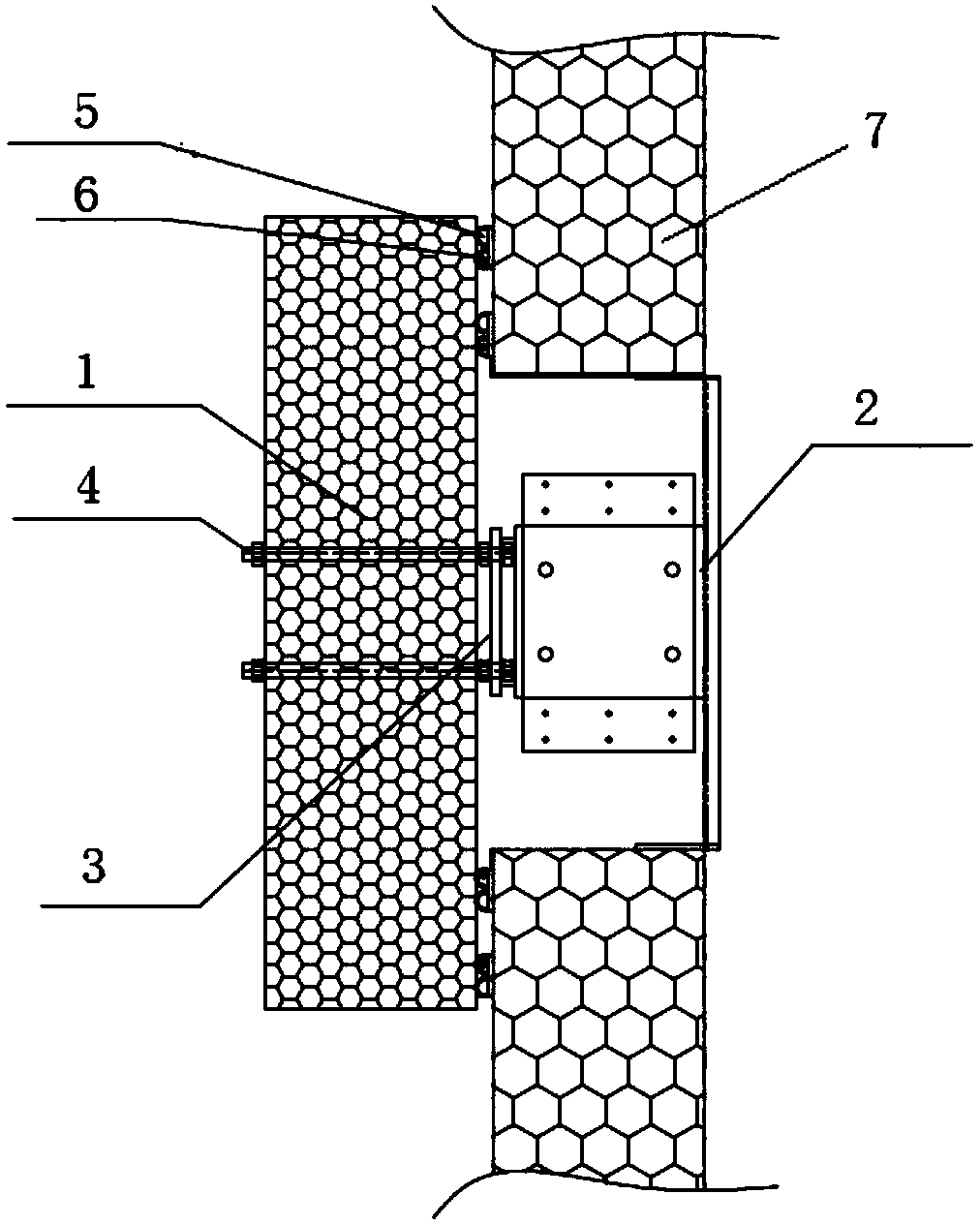 Pneumatic large-temperature-difference closed insulation air valve