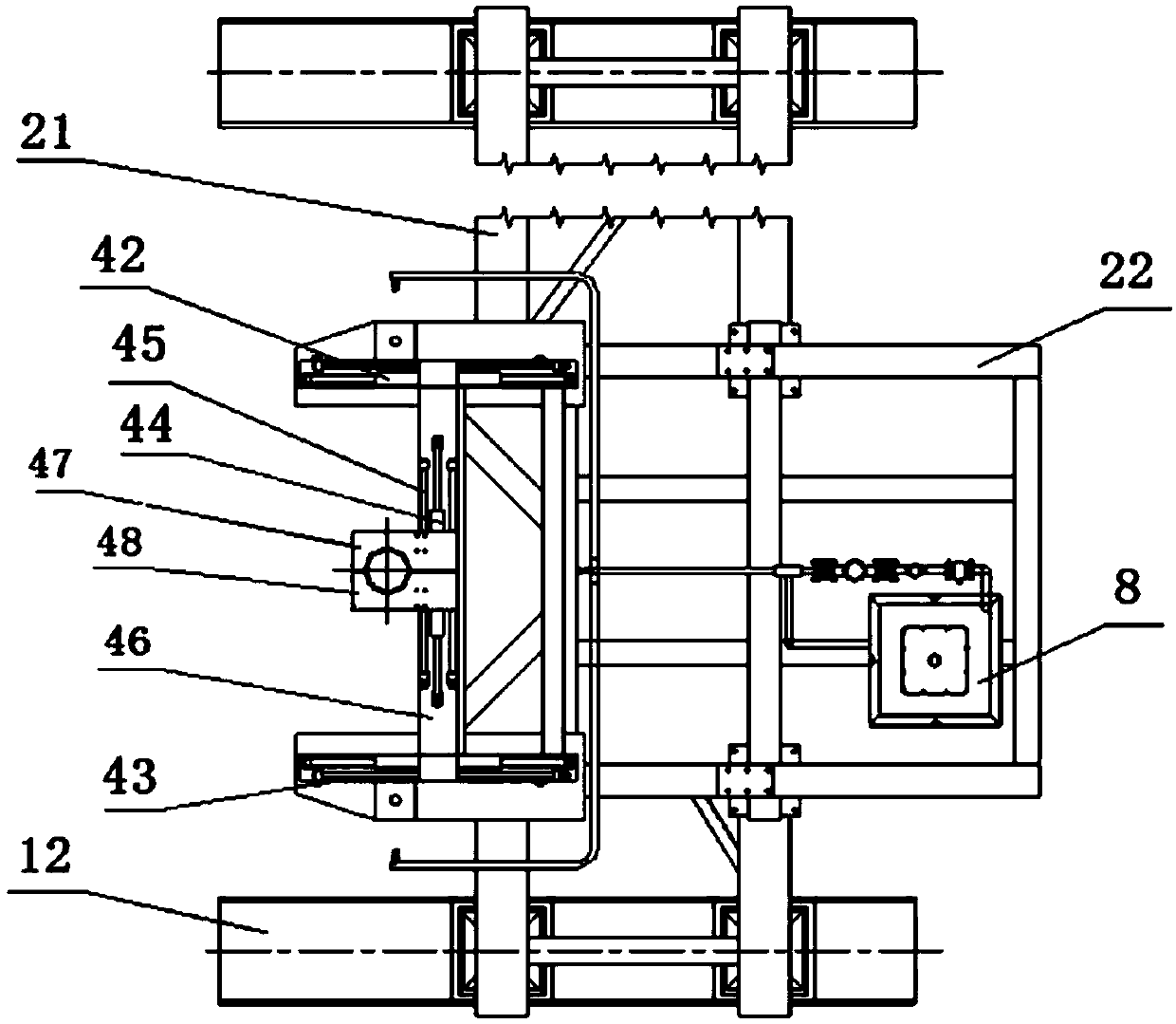 Offshore self-propelled rush-installed wellhead operator