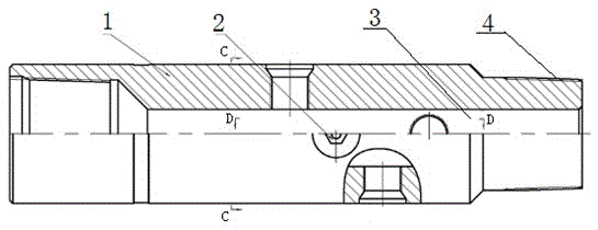 Archimedes double-spiral division type hydraulic ejector