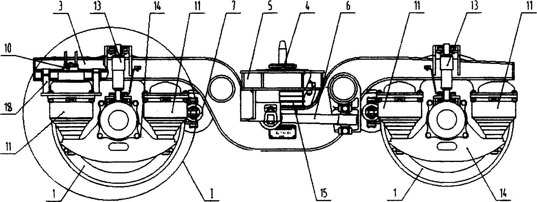 Quick railway goods train bogie