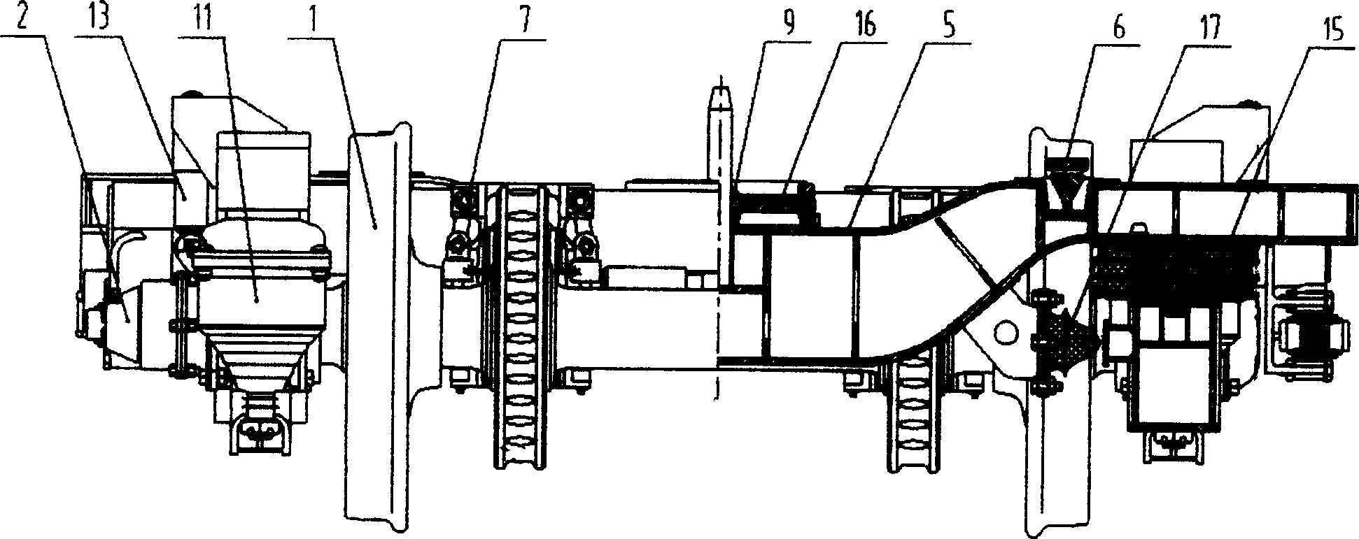 Quick railway goods train bogie