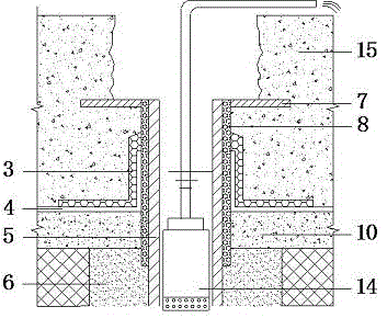 Well sealing method of dewatering well at bottom of foundation pit