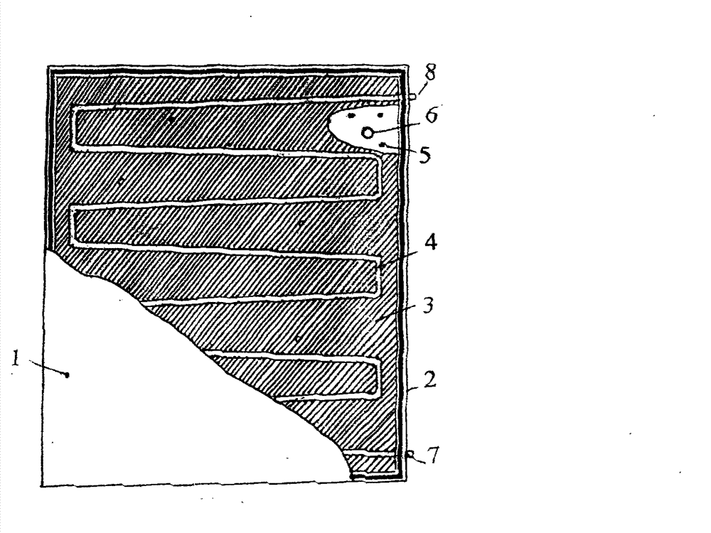 Curved tube type solar thermal collector