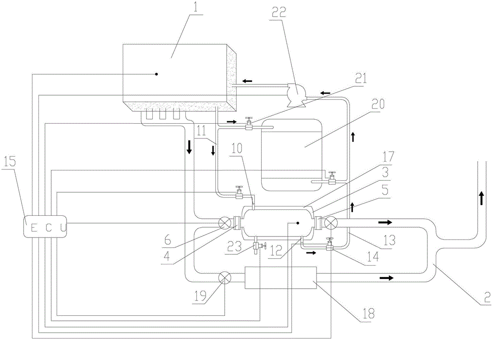 Engine cold start preheating device