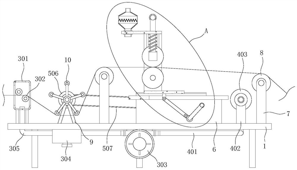 Wrinkle removing device for thin film production and processing