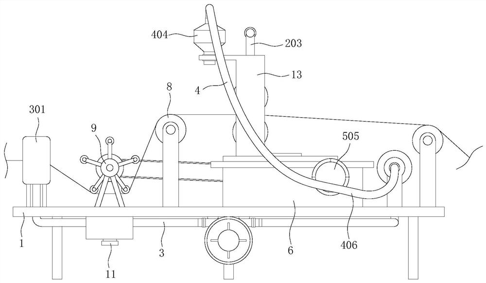 Wrinkle removing device for thin film production and processing