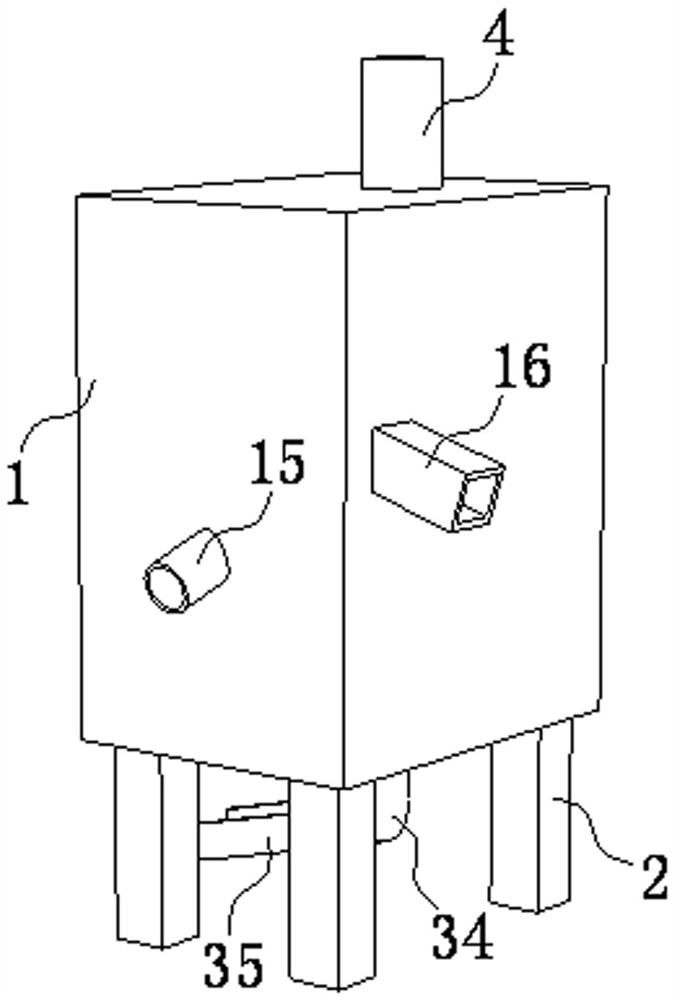 An easy-to-clean sewage treatment device for petroleum production