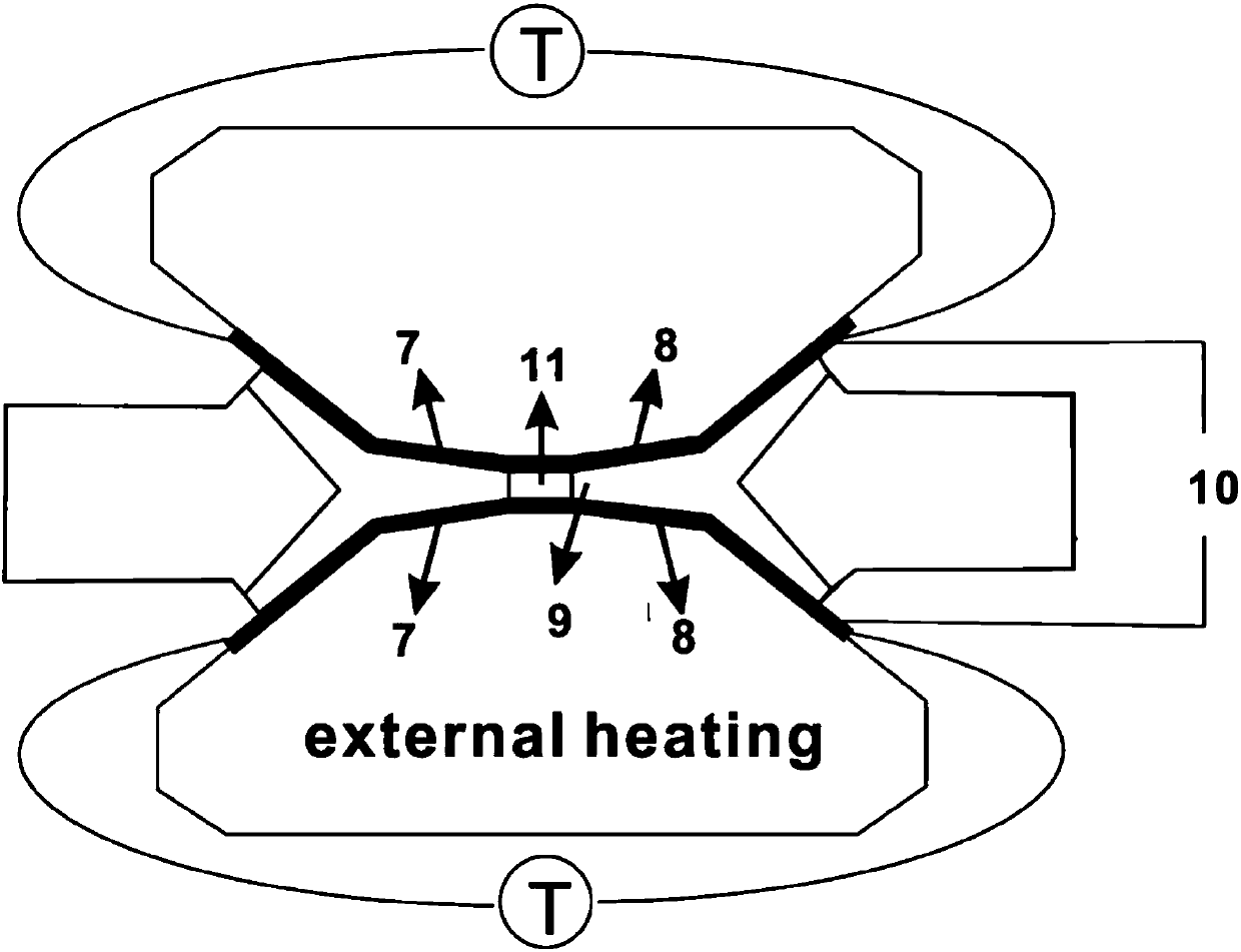 Method for in-situ measurement of material thermoelectric properties in diamond anvil cell