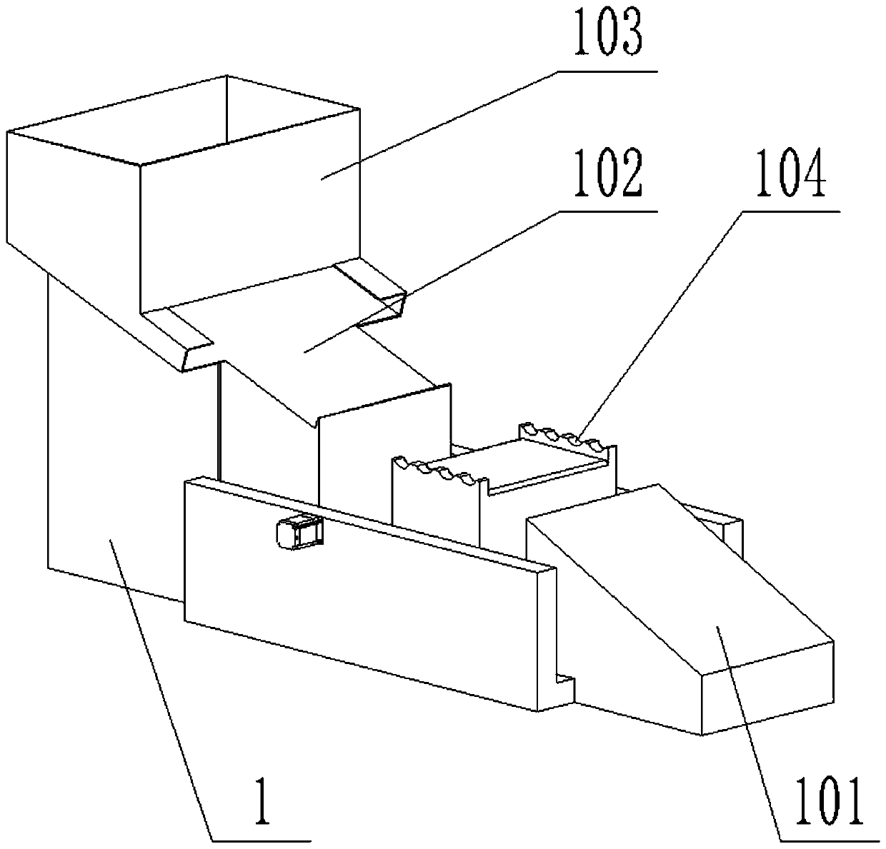 Rapid feeding device for steel pipe machining