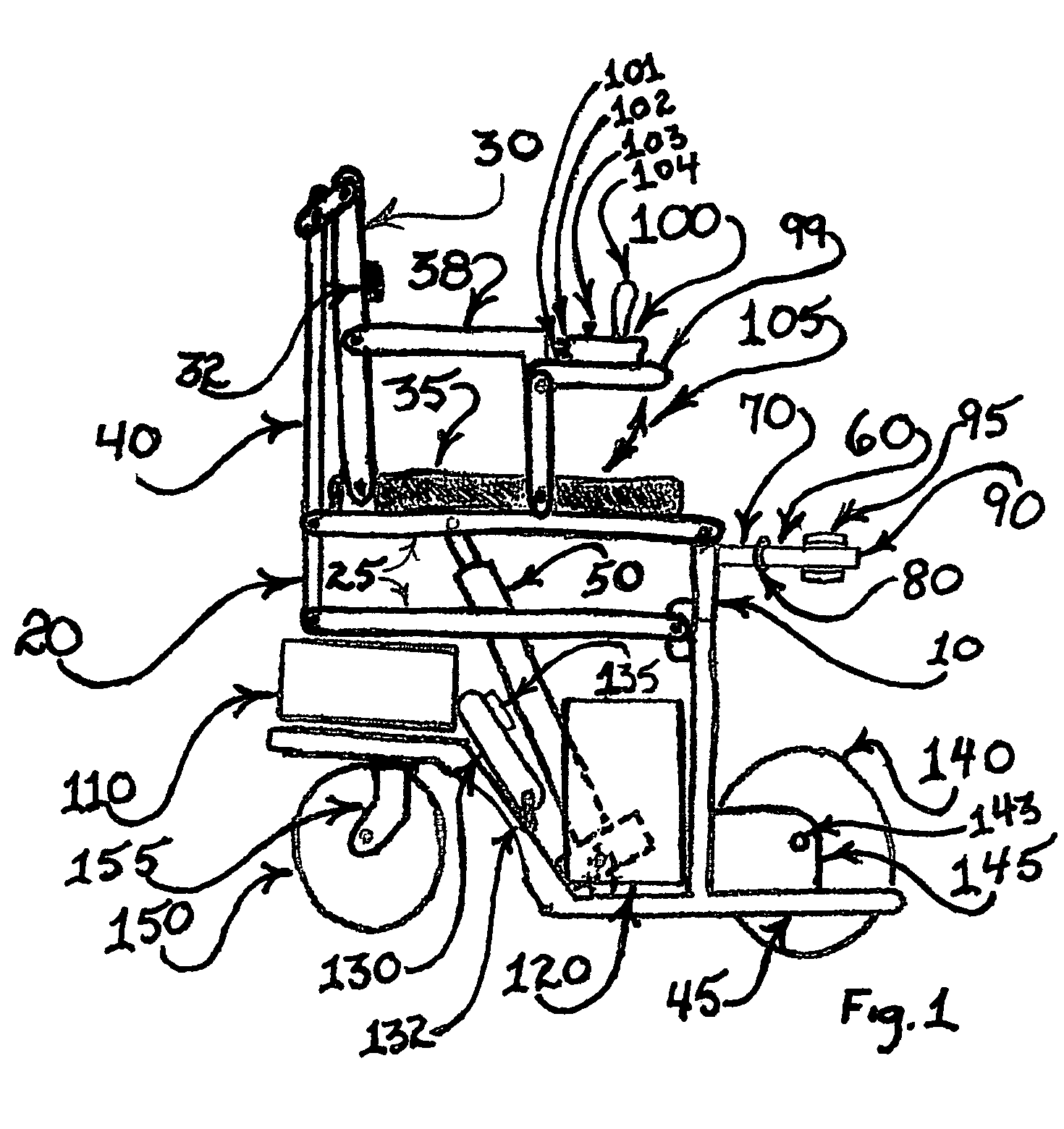 Motorized wheelchair with stand-up capability