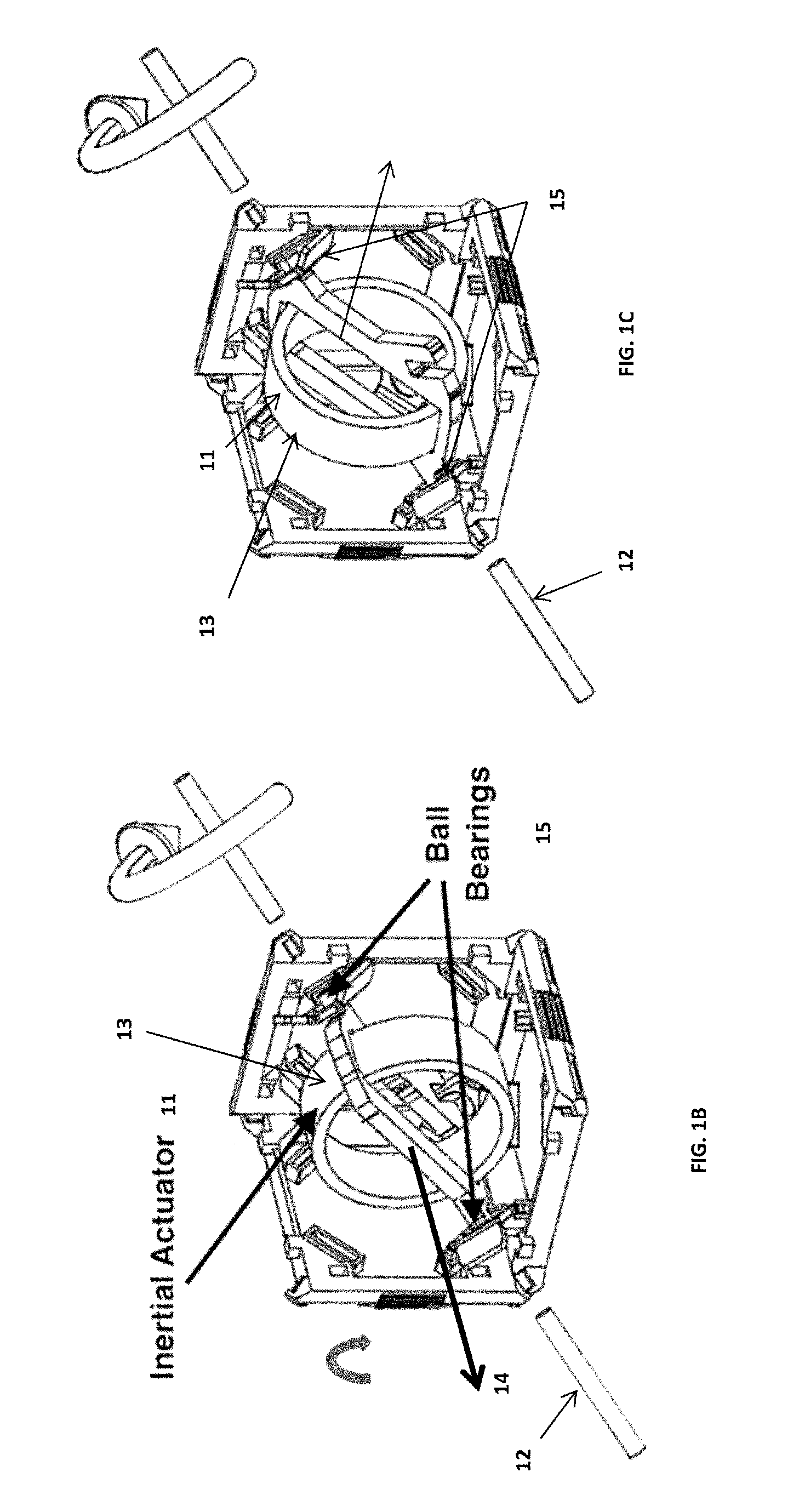 Modular angular-momentum driven magnetically connected robots