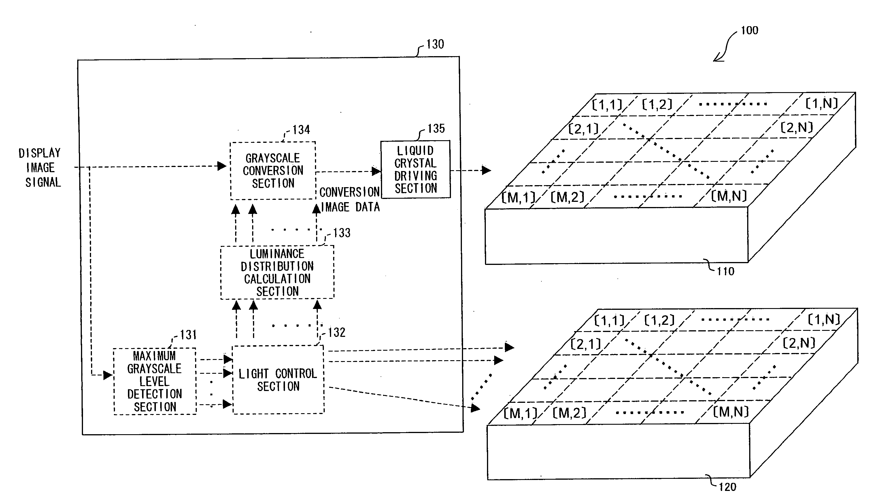 Liquid crystal display device, television receiver, and lighting device