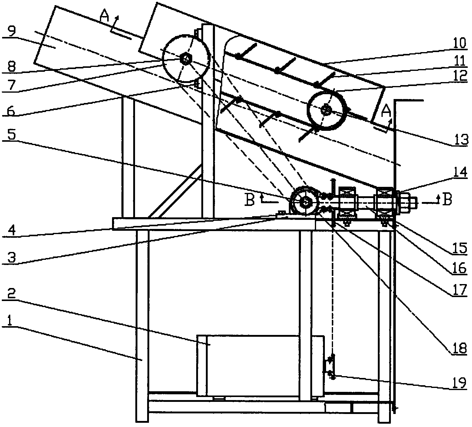 Automatic feeding green feed chopper