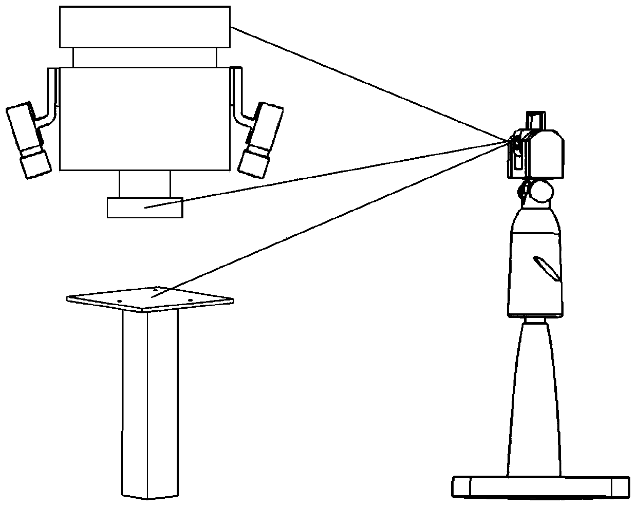 Robot rapid positioning method for curved surface components