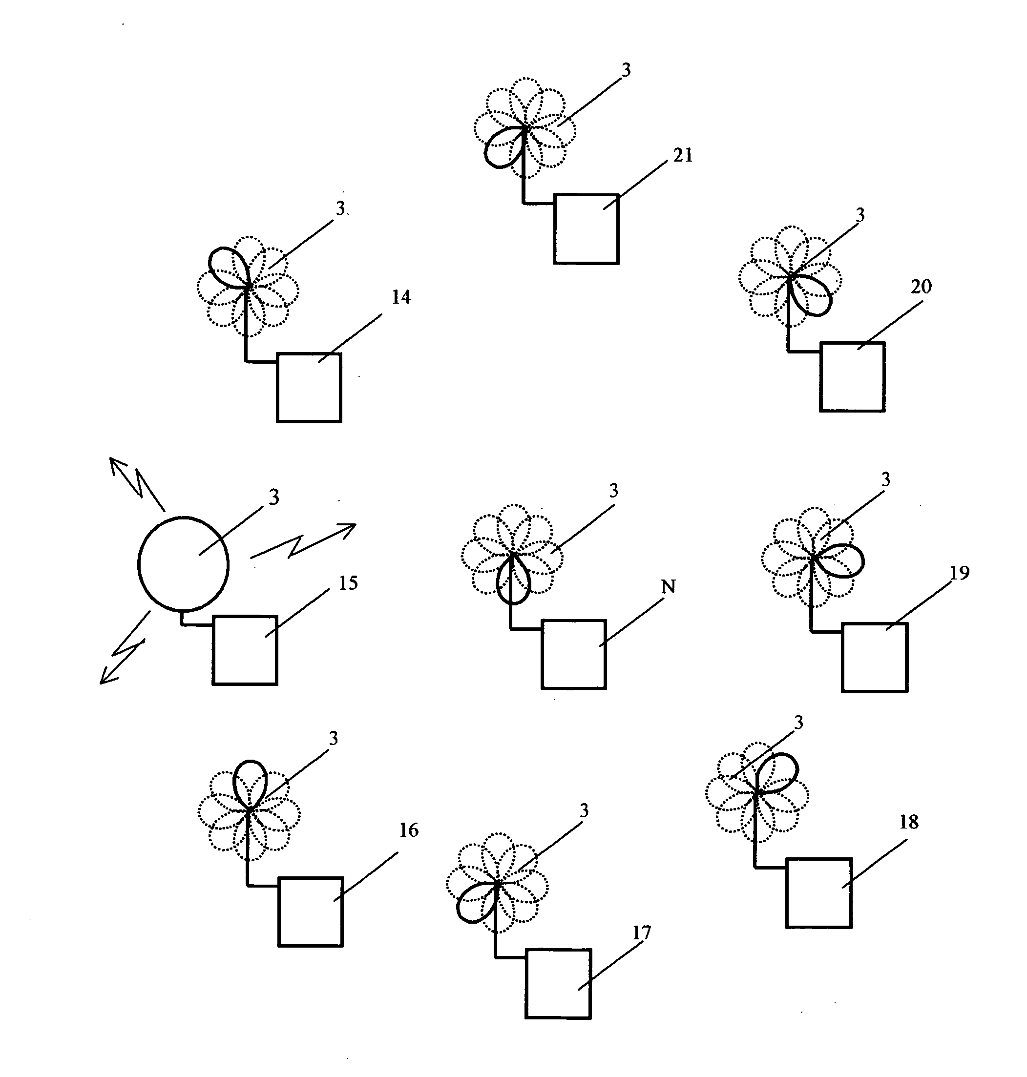 Method for radio communication in a wireless local area network and transceiving device