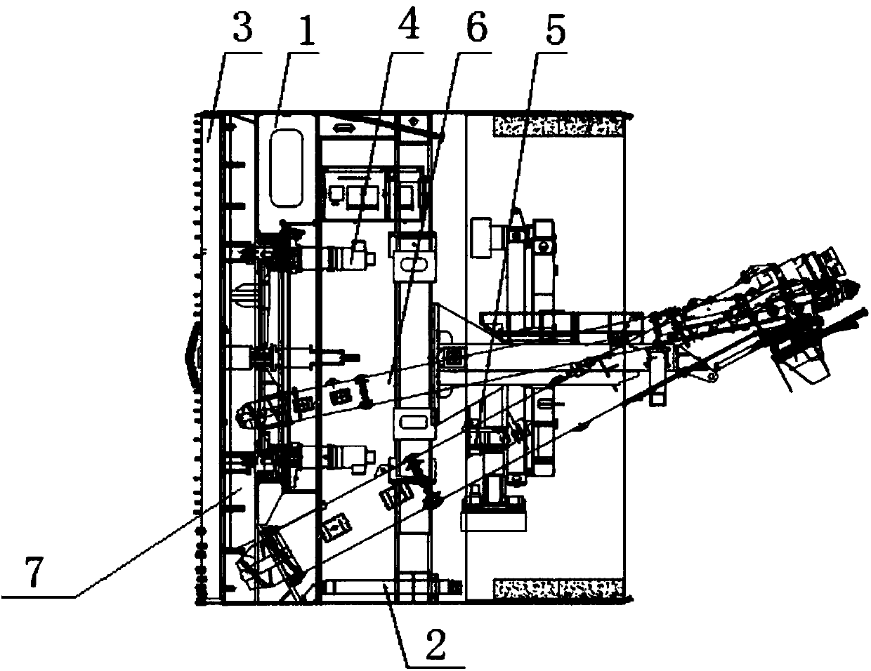 Earth pressure balance shield machine, and earth pressure balance shield machine control system and control method thereof